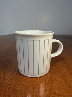 Vintage Epoch Stoneware Mug Korea Minimalist Pinstripe Coffee Cup